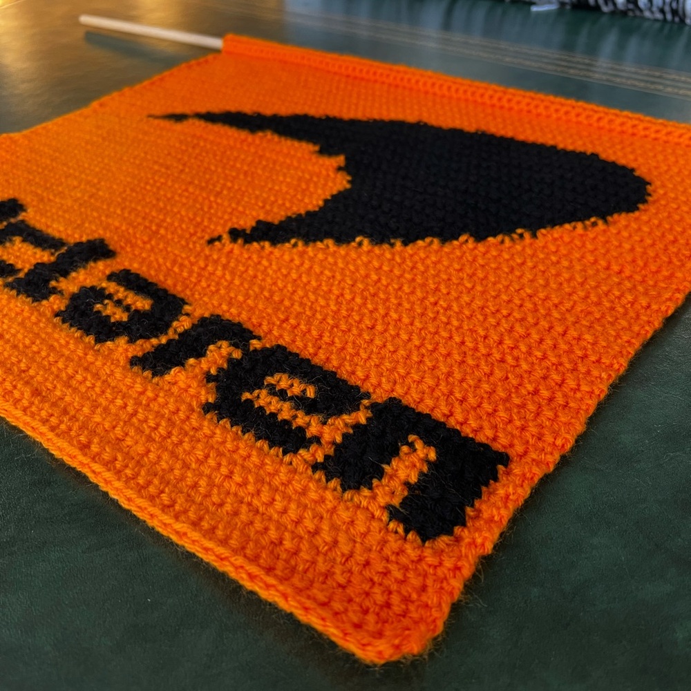 Hand Crocheted McLaren Logo Tapestry for F1–Indycar—Car Enthusiasts! - Picture 4 of 13
